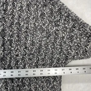 Free People Sweater Jacket Womens XS Oversized Hooded‎ Full Zip Open Knit boho thumbnail 8