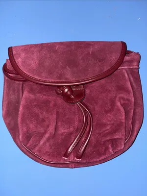 Vintage Red Leather Envelope Clutch thumbnail 8