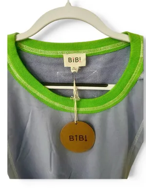 Bibi Colorblock Crewneck Longsleeve Sweatshirt in periwinkle and tan thumbnail 4
