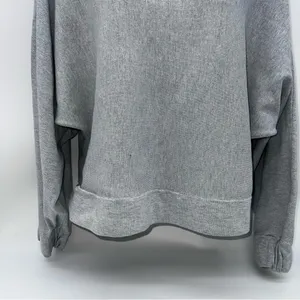 Zara Light Gray Off-the-Shoulder Sweater thumbnail 3