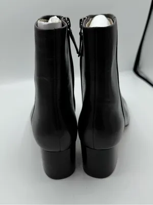 Everlane The Day Boot Dark Brown Leather sz 8 Side Zip Ankle‎ Bootie Square Toe thumbnail 3