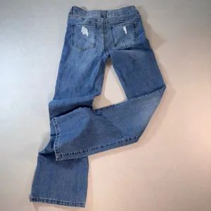 BCBGeneration Womens Mid Rise Bootcut Distressed Jeans Blue Size 7/28 thumbnail 3