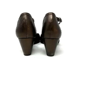 Donald J. Pliner size 6.5 M Couture France‎ made in Italy leather suede wedges thumbnail 4