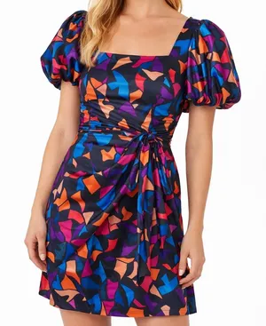 Show Me Your Mumu - Danielle Multicolor Satin‎ Mini Dress thumbnail 1
