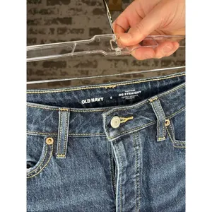 Old navy | women OG straight highrise denim button fly jeans thumbnail 3