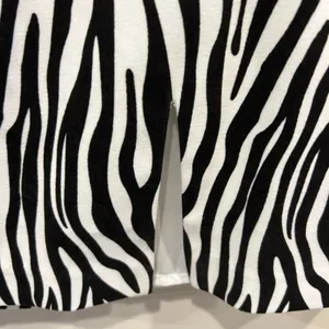NWT Anthropologie Grey Lab Lined Zebra Print Mini Skirt With Slit Sz‎ L Festival thumbnail 2