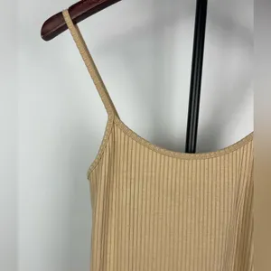 Urban‎ Outfitters Nude Tan Mia Ribbed Knit Bodycon Mini Dress thumbnail 2