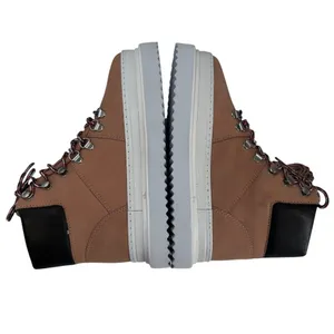 SCHUTZ Women Marula Platform Lace Up High Top Boots‎ 10B Waterproof Beige NIB thumbnail 5
