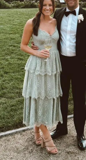 V Chapman Mia Dress Green Size 4 thumbnail 4