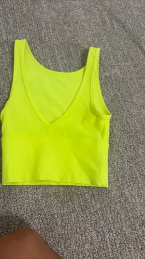 Lululemon Tank Neon Yellow Top thumbnail 2