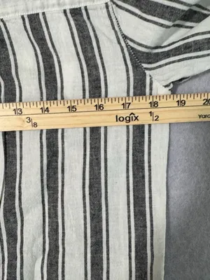Sanctuary Women's Striped Button-Up Shirt, Size XS, Linen Cotton blend thumbnail 6