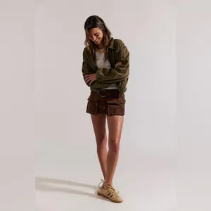 Free people Micro Mini Suede Cargo Skort thumbnail 4