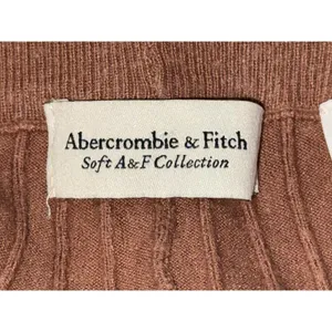 Womens Abercrombie & Fitch Soft AF Brown Tan Ribbed Knit Wide Leg Pants Size M thumbnail 3