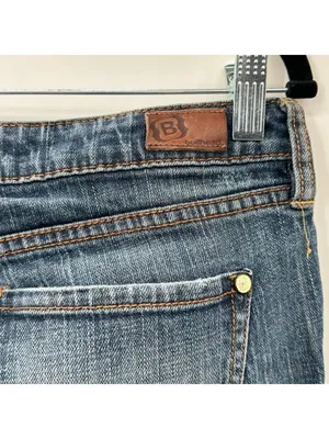 Bullhead Huntington Vintage Low Slung Stone Washed Flare Jeans Size 7 Juniors thumbnail 5