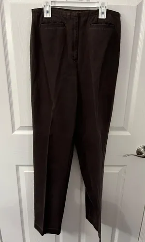 INC International Concepts Size 8 Brown 100% Cotton Chinos Pants thumbnail 1