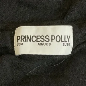 Princess Polly Women's Black Linen High Rise Mini A-Line Straight Pencil Skirt 4 thumbnail 4