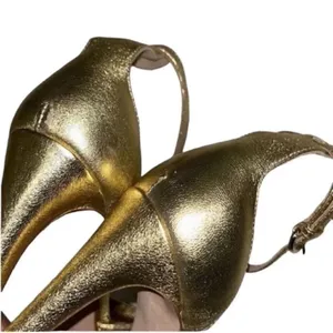 Red Valentino Gold Leather Stilettos Sandals(Size 7,37) thumbnail 6