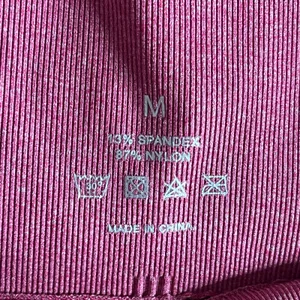 NVGTN Women's Maroon Pink Curve Seamless High Waisted Leggings‎ Size Medium thumbnail 4
