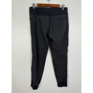 Lululemon Scuba Jogger Gray Charcoal Fleece Sweatpants Ankle Zip Size 8 thumbnail 2