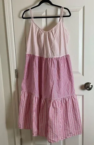 Free Assembly Women's Sleeveless with pockets Midi Dress, Size large thumbnail 3