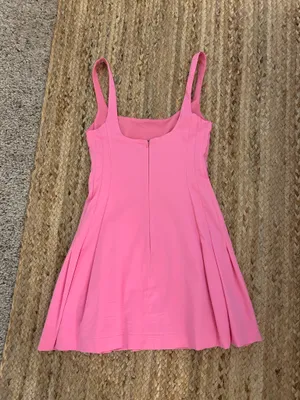 ZARA Pink Pleated Mini Dress thumbnail 2