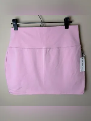 NWT TNA Aritzia Hold-It Atmosphere Mini Skirt Women Large Pink Athleisure Sporty thumbnail 2