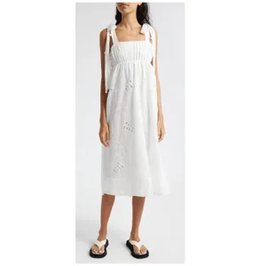 NEW Farm Rio Eyelet Embroidered Midi Dress Size XS thumbnail 5