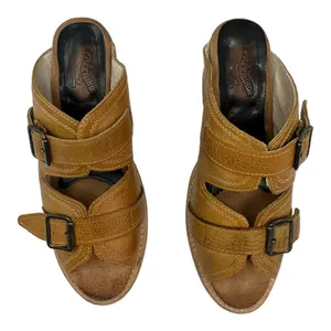 Freebird Caprice Leather Buckle Mule Sandals Brown Boho Womens Size 10 thumbnail 8