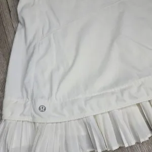 Lululemon City Sky Run By Skirt White size 10 pockets ruffle tennis skirt thumbnail 6