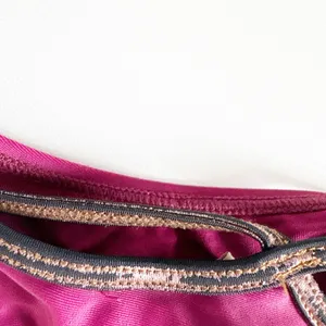 Jaded London Womens Luna Metallic‎ Micro Strappy Sexy Bikini Bottoms Plum Size 8 thumbnail 7