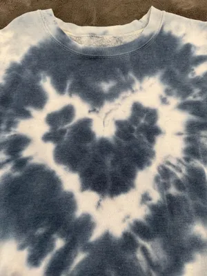 Urban Outfitters Renewal Remade Heart Tie-Dye Sweatshirt thumbnail 2