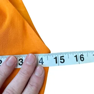 Alice + Olivia Tiered Midi Dress Tangerine Orange thumbnail 8