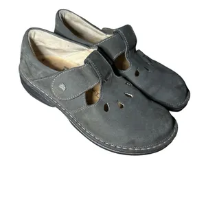 Finn Comfort Women's Soft Tofino T-Strap Shoe Tundra Nubuck Leather Clog EU 36 thumbnail 2