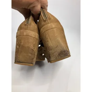 Eileen Fisher Wedge Sandals Womens 9 Brown Fair Suede Lace Up Gladiator Zip thumbnail 5