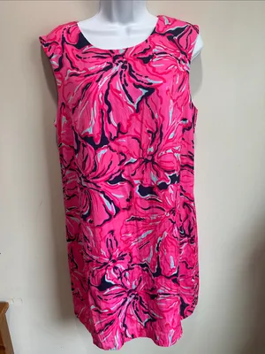 Lilly Pulitzer Pink Floral Print Midi Dress thumbnail 2