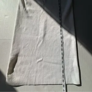 525 America knit elastic cross strap open back midi dress off white Ivory Medium thumbnail 10