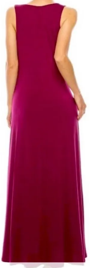 Agnes & Dora Womens Venus Maxi Dress in Wine size S thumbnail 6