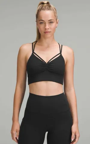 lululemon Nulu Strappy V-Neck Yoga Bra size 6 thumbnail 1