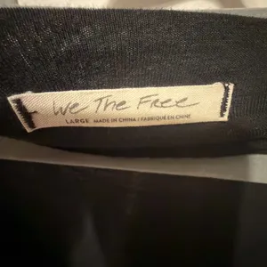 Free People- We the Free- Take It Easy Tunic Tee in Black Size Large thumbnail 11