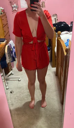 SheIn Red 4th Of July 2 Piece Set thumbnail 2