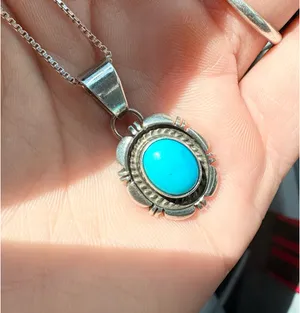 Turquoise Handmade Necklace thumbnail 1