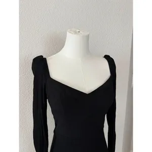 Hill House Felicity black dress sweetheart neck size small thumbnail 2