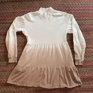 Wild Fable Cream Brown Tiered Mock Neck Ombre Sweater Dress thumbnail 1