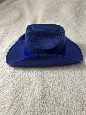 Shimmering Royal Blue Cowboy Hat for Women thumbnail 2
