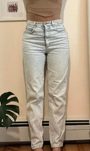 Vintage High Waisted Jeans Gray Size 4 thumbnail 1