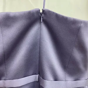 NEW Michaelangelo women’s dim lilac belted strapless satin‎ formal gown dress 4 thumbnail 7
