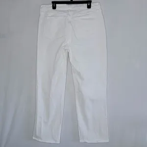 Abercrombie & Fitch White Baggy Low Rise Jeans thumbnail 8