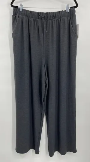 Old Navy Womens Active Go Dry Heather Dark Gray Wide Leg Stretchy Pants XL Tall thumbnail 1