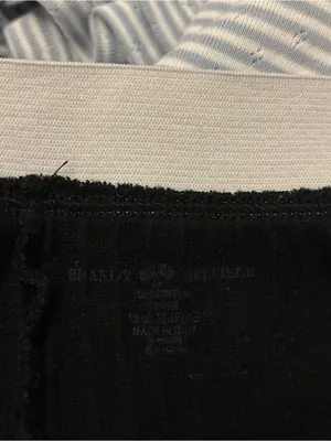Black Ribbed Cotton Boy Shorts thumbnail 3