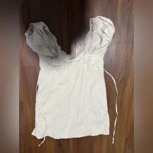 Free People Tan linen Babydoll Dress spring resort casual classic $98 coastal thumbnail 4